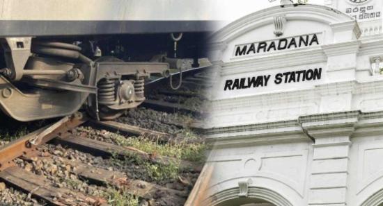 මරදානේදී දුම්රිය පීලිපැනීමක්